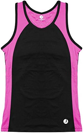 Necessity Women's Athletic Performance Tank Top with Built in Sport Bra, Pink, Small
