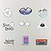 Stickers for Water Bottle, Big 100-Pack Cute Vinyl Trendy Sticker for Teen Girl, Fashion Decal for Laptop Phone Travel Case Skateboard