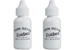 Clearshield Windshield Repair Resin - Auto Glass Repair Resin - Resin for Glass Scratch Repair - 2 Pack 30 ml Thin Resin