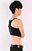 LesBinders Women Lesbian Tomboy Elastic Band Zip Up Chest Binder Tank Top Black