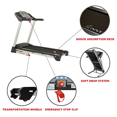 Sunny-Health-Fitness-SF-T7515-Smart-Treadmill-with-Auto-Incline-Sound-System-Bluetooth-and-Phone-Function