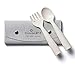 Miniware My First Cutlery Set with Training Spoon and Fork for Baby Toddler Kids – Promotes Self Feeding | Modern and Durable Design | Dishwasher Safe (Vanilla)
