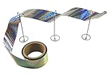 Bird-X Irri-Tape Holographic Iridescent Foil Bird Scare Tape, 2" x 100ft Length