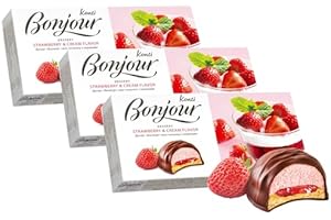 BONJOUR DESSERT *Konti* WITH STRAWBERRY & CREAM FLAVOR 232G/8.19OZ - 6PACK