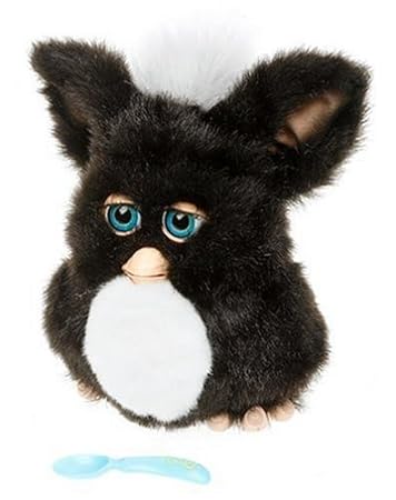 black and white furby