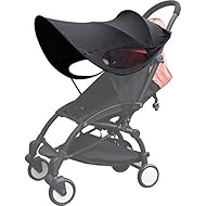Baby Stroller Sun Shade Sun Protection Shade for Strollers Car Seats Pram Pushchair Buggy Stroller Sunshade Parasol Sun Rain Shades Canopy Cover Awning Anti-UV Toddlers Strollers Canopy Sunshade