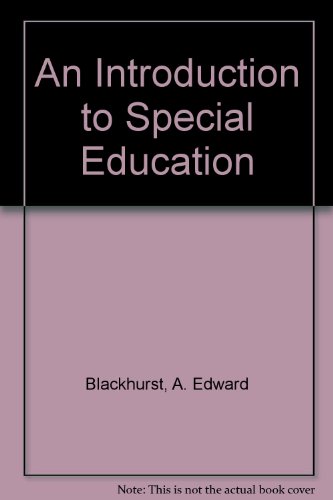 An Introduction to Special Education