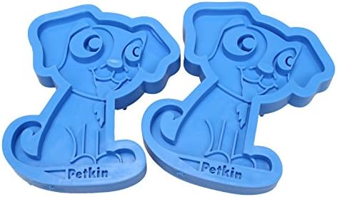 2 Pack Zoom Groom Pet Rubber Curry Brush Shampoo Massage Comb Hair Remover Brush For Dog Cat ZG2 (blue, 2Dog)