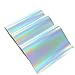 3 Pieces A4 Size Silver Holographic Faux Leather Fabric Sheets Cotton Back for Hair Bows Making, Hair Clips Making, Headband Making, Kids' Crafts Making, Hat Making, Hair Crafts, Shoe Making