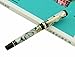 Lanxivi Jinhao Century Fashion White Color Black Line Celluloid Fountain Pen 18kgp Medium Nib with Pen Pouch