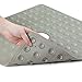 SlipX Solutions Square Natural Rubber Shower Stall Mat, 21” x 21”, Non Slip Safety, Built-in Product Protection, 140 Power Grip Suction Cups, Center Drain Hole, Tan