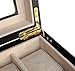 TIMELYBUYS 12 Piece Ebony Wood Watch Display Case and Storage Organizer Box