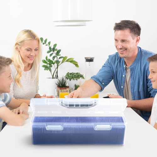 Trading Card Storage Box, Case Organizer for MTG, TCG, Plastic Case Holds Up to 750pcs Standard Size Cards 200 Toploaders, Baseball Football Card Collector (Modern)