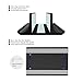 Vertical Laptop Stand Holder Adjustable Desktop Notebook Dock Space-Saving Three-in-one for All MacBook Pro Air, Mac,HP, Dell, Microsoft Surface,Lenovo, up to 17.3 inch Black …thumb 2