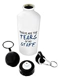 Boss Appreciation Gift Tears of My Staff Office Humor Boss Gag Gift for Boss Supervisor Coworker Gifts Gift Aluminum Water Bottle with Cap & Sport Top