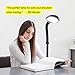 Brightech Litespan - LED Floor Reading Lamp, Modern Wooden Style, Adjustable Gooseneck, 850-950 Lumens, 12W, 3-Year Warranty