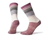 Smartwool Sulawesi Stripe Crew Socks - Women's Ultra Light Cushioned Merino Wool Performance Socks