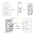 Eoce Smart Light Switch, Smart Switch with Motion Sensor, 10A Wifi Motion Light Switch, Compatible with Alexa, Google Home and IFTTT, Remote Control, Timer, Easy and Safe-install, FCC Listed