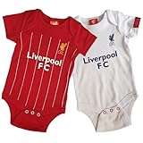 Liverpool FC Cute Baby Bodysuits 2 Pack - Official Club Merchandise