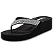 Gear One Women's Flip Flops Wedge Sandals Platform Heel Thongs Beach Shoes