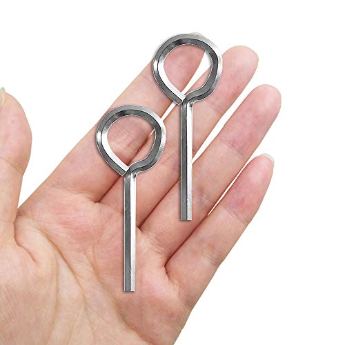 12 Pack 1/8"Standard Hex Dogging Key with Full Loop,Sonku Wrench Door Key for Push Bar Panic Exit Lock Devices,Solid Metal Keys Kit with 12 Pack Key Rings - Thumbnail 7