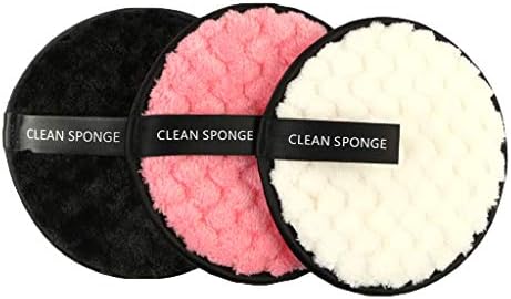 zongrong 3Pcs 2-Ways Soft Cleansing Natural Face Sponge Wash Puff Facial Exfoliating Cleaning Pad Tool