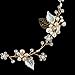 Oureamod Gold Tone Wedding Headbands Freshwater Pearls Prom Bridal Hair Accessories