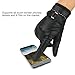 Winter Women's Touchscreen Texting Driving Warm Pu Leather Gloves, Fleece Lining Warm Gloves for Women, Black, Medium