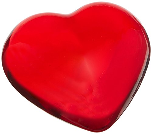 Abbott Collection Heart Paper Weight, Red