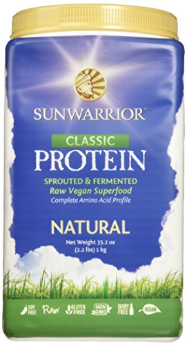 Sunwarrior - Classic Protein, Raw Wholegrain Brown Rice, Natural, 47 Servings (2.2 lbs) (FFP)