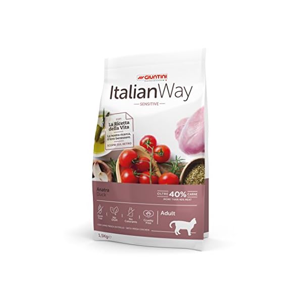 Italian-Way-Cibo-per-Gatti-Sensitive-Anatra-Adult-8-kg Italian Way Cibo per Gatti Sensitive Anatra - Adult - 8 kg