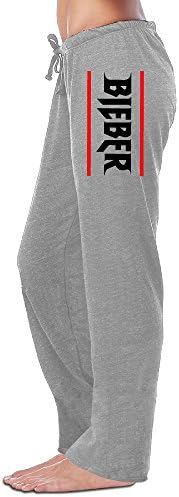 LOMO88 Womens Justin Bieber Sweatpants/Running Pants/Yoga Pants Ash