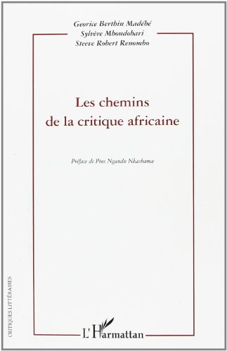 Les  chemins de la critique africaine