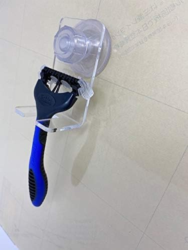 Amazon 髭剃りホルダー アクリル 透明 強力吸盤 バス トイレ 洗面用品 ホーム キッチン オンライン通販
