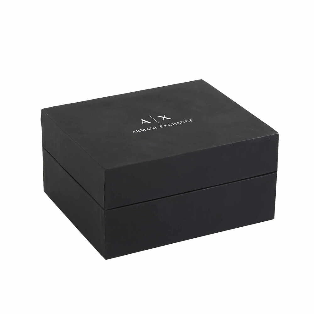 Armani Exchange Watch For Men, Chronograph Movement and 45mm Case Size with Stainless steel, Leather or Silicone strap