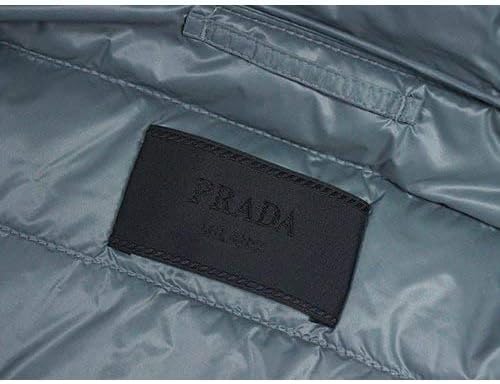アウトレット プラダ ダウンジャケット Sgh032 Prada メンズ ジップアップ フード付き Nero Acciaio ナイロン ブラック ブルーグレー サイズ48 並行輸入品 コート ジャケット 通販 Amazon
