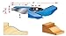 Amana Tool SC403 Carbide Tipped 3-Wing Ogee Raised Panel 4-5/8 D x 11/16 CH x 1/2 & 3/4 Bore Shaper Cutter for 11/16 Material