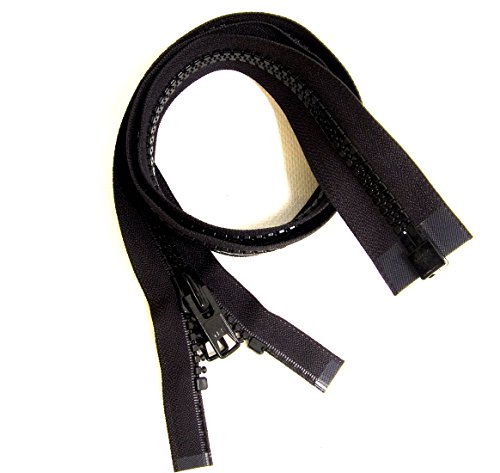 YKK-10-Boat-Top-Zipper-Black-30-Inch-Seperating-Double-Metal-Tab-Slider YKK-10-Boat-Top-Zipper-Black-30-Inch-Seperating-Double-Metal-Tab-Slider