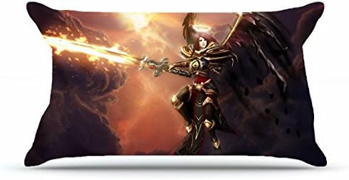 Jarrod King Size 20X36 PillowCase Inches Cotton Pillowcases Decorative Pillow Cover Case with Hidden Zipper Decor Cushion Covers - Nature Clouds angels clouds wings sun halo league of legends elite ka