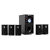 auna Concept 620 5.1 luidsprekersysteem (95 Watt RMS, OneSide Subwoofer, Balanced Sound Concept, Bluetooth, USB-poort…