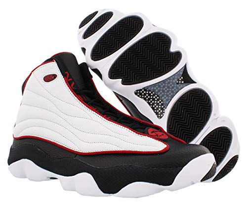 jordan pro strong black and red