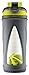 ZULU Turbo Glass Shaker Bottle with Silicone Sleeve, 20 oz, Grey/Green