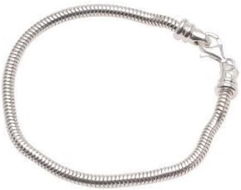 7.5 Inch Screw End Lobster Clasp Charm Bracelets. Fits Most Major Charm Beads.