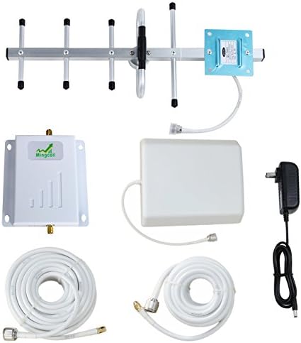 850Mhz Band 5 Cell Signal Booster Mingcoll 2G 3G ATT Verizon Cell Phone Booster FDD Mobile Signal Amplifier Repeater for Home with Panel/Yagi Antenna (W85-SIM)