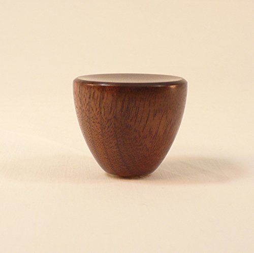 Lamp Finial, Black Walnut, Cup Pattern 4, Large - Thumbnail 4