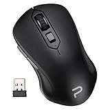 Pictek Wireless Mouse, 2.4G Computer Mouse Optical Mice with 5 Adjustable DPI, On / Off Button, Energy-saving Mode for Laptop, Macbook, PC