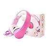 Volume-Limited-LINKWIN-Kids-Safety-Foldable-Stereo-Headphones35mm-Jack-Wired-Cord-Earbuds-Volume-Controlled-at-85dB-OnOver-Ear-Children-Toddler-Headset-for-iPad-Kindle-Airplane-School-Pink Kids Headphones, KPTEC Children Headphone for Girls, Over Ear,Wired Headset Volume Limited Child Earphones Foldable…