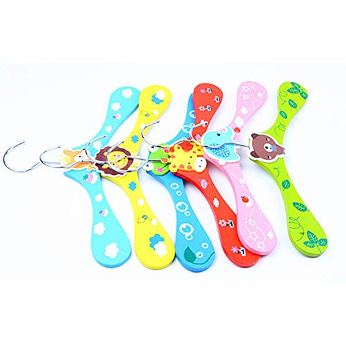 buyanputra Puppy Cat Pet Clothes Drying Rack,Wooden Cartoon Clothes Hanger for Pet Apparel