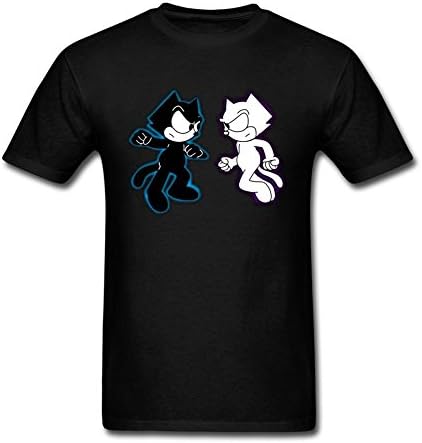 SBJYONG Men's Felix the Cat Cartoon Art Short Sleeve T shirt M