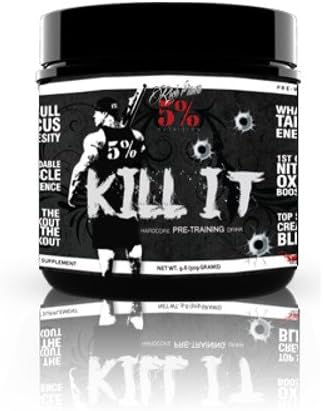 Rich Piana 5% Nutrition Kill It Pre-workout 30 Servings All in One Pre-training Drink (Lemon Lime)